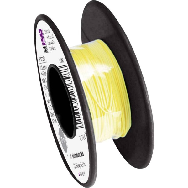 TRU COMPONENTS 1572157 navíjací drôt, Wire Wrap, 1 x 0.20 mm², žltá, 15 m; 1572157