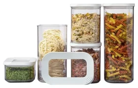Mepal Modula Dózy na potraviny set 5 kusov s viečkom biela / BPA Free (106994030600)