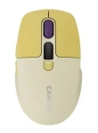 Canyon MW-26 žltá / Optická bezdrôtová myš / 800/1200/1600/2400 DPI / 6 tlačidiel / BT + 2,4 GHz / Tichá (CNS-CMSW26Y)