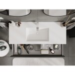 MEXEN/S - Rivel kúpeľňová skrinka 120 cm s umývadlom Otis, 1 šuplík, reliéf, grafit mat/biela mat - 91A20-12023-1-BF66-W18M0 91A20-12023-1-BF66-W18M01