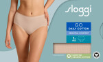 Dámske bavlnené midi nohavičky GO Daily - BROWN - Body 00LZ - SLOGGI NEW BEIGE XXL