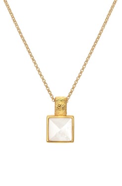 Hot Diamonds Jedinečný náhrdelník s diamantom a perleťou Jac Jossa Soul DP896 (retiazka, prívesok)