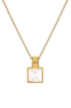 Hot Diamonds Jedinečný náhrdelník s diamantom a perleťou Jac Jossa Soul DP896 (retiazka, prívesok)