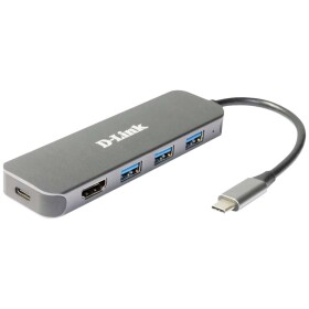 D-Link DUB-2333 5 portů USB-C® (USB 3.1) MultiPort húb antracitová; DUB-2333