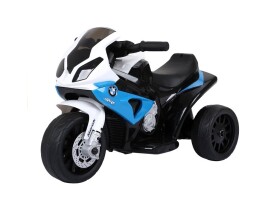 Mamido Detská elektrická motorka BMW S1000RR trojkolka modrá