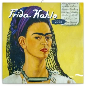 NOTIQUE Poznámkový kalendár Frida Kahlo 2026 - Západná / 30 x 30 cm (PGP-35658-Z)