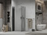 MEXEN/S - LIMA sprchovací kút 90x90, grafit, chróm 856-090-090-01-40