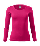Dámske tričko Fit-T LS malinové S