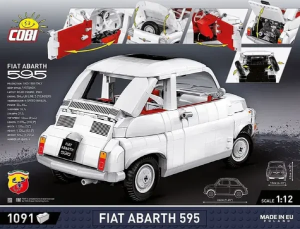 Cobi 24354 Fiat 500 Abarth