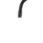 INVENA - Drezová batéria Ligaria s elastickým výtokom, čierna BZ-39-004-L