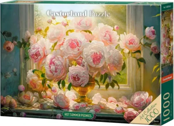 Castorland 105472-2 Puzzle Art Collection: Letné pivonky