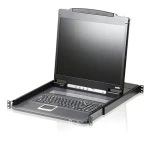 Aten Slideaway console 19" LED / KVM konzola / rack 19" / klávesnica a touchpad / PS/2+USB (CL3000N-ATA-2XK06UG)