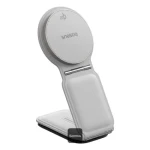 Baseus PrimeTrip C02 Magnetický držiak do auta s bezdrôtovým nabíjaním biela (C40169003211-00)