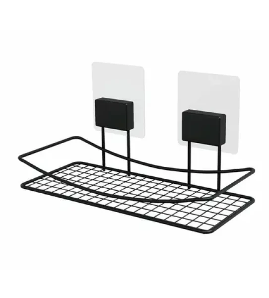 Compactor Bestlock Magic bez vŕtania čierna / Samolepiace police do kúpeľne (RAN10208)