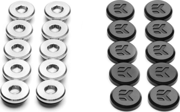 EK Water Blocks EK Water Blocks EK-Quantum Torque Verschlussstopfen G1/4 Zoll - mit EKWB Logo 10er Pack, schwarz