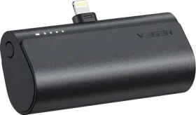 Veger PlugOn čierna / Powerbanka / 5000 mAh (PLUGON-L)