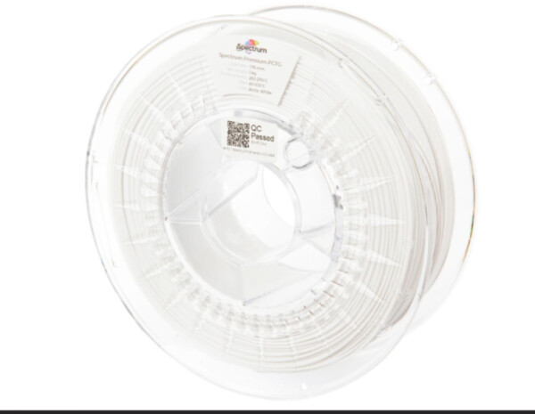 PCTG Premium filament Artic White 1,75 mm Spectrum 1 kg