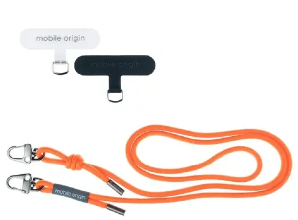 Mobile Origin Lanyard rope 6 mm šnúrka oranžová / 82 - 163cm (LYR-UNI-ORG)