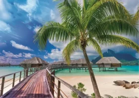 Trefl Puzzle UFT Wanderlust: Paradajková pláž na Bora-Bora