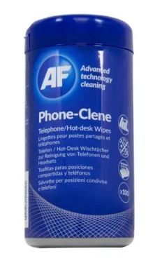 AF Phone-Clene - čistiace hygienické obrúsky na telefóny náhlavné súpravy (100 ks) (APHC100T)
