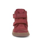 Dievčenská zimná barefoot obuv ZERU TEX Bordeaux, Froddo, G2110150-6, červená - 23