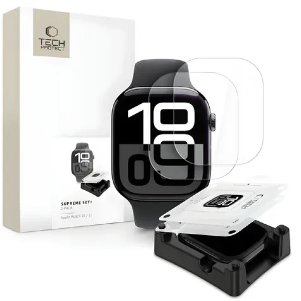 Tech-Protect Supreme Hydrogel Set transparentný / Ochranná fólia / Apple Watch 10 (46 mm) / 2 ks
