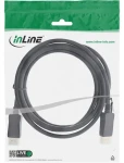InLine DisplayPort kábel 8K UHD-2 čierna / Prepojovací kábel / DisplayPort (M) - DisplayPort (M) / 1 m (17201P)