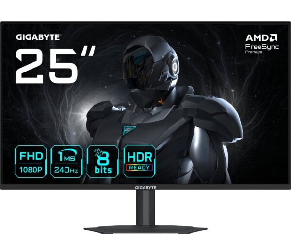 Gigabyte G25F2A monitor komputerowy 62,2 cm (24.5") 1920 x 1080 px Full HD LED Čierny