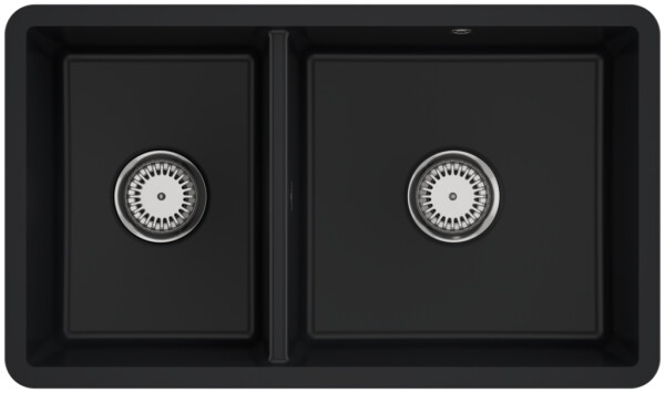 VILLEROY & BOCH VILLEROY & BOCH - Keramický drez Villeroy &amp; Boch podstavný Subway 80 U, 338801R7, Pure Black 338801R7