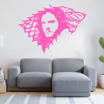 Veselá Stena Samolepka Jon Snow Hra o tróny Farba: hnědá, Veľkosť: 100 x 73 cm