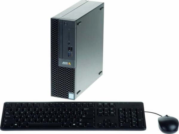 Axis Axis S9002 Mk ll Intel Core i5 i5-8400 8 GB 128 GB SSD NVIDIA Quadro P600 Windows 10 Enterprise Mini PC Čierny