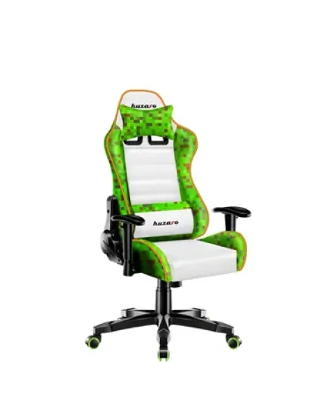 Huzaro Ranger 6.0 Pixel biela / Detská herná stolička / nastaviteľná / nosnosť až 130 kg / HR pena (HZ-RANGER 6.0 PIXEL WHITE)