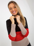 Dámska blúzka RV BZ 8465 1.93P Zmiešané farby - FPrice one size černá-červená-hnědá
