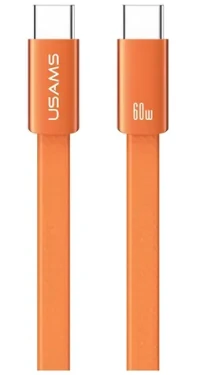 USAMS U96 kábel USB-C - USB-C oranžová / dátový kábel / 60W / 1,2m (SJ783USB02)