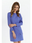 Dámske trapézové šaty K148 Light purple - Makover S světle fialová