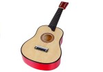 Mamido Drevená gitara s trsátkom krémová