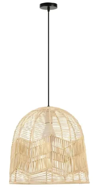 Immax BOHO PELO / Závesné svietidlo / D50 cm / E27 / prírodný ratan (08263L)