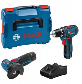 Bosch GSR12V-15+GWS 12V-76 +2x2Ah+GAL12V-40 LB
