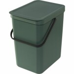 Brabantia Sort amp; Go Odpadkový kôš 25 L tmavo zelená / s rukoväťou / 26.5 x 40 x 34 cm (129964)