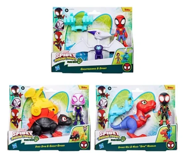 Hasbro Spider-Man Spidey a HIS Amazing Friends Figúrka s Dinosaurom a Príslušenstvom