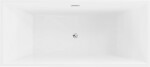 MEXEN/S - Vigo voľne stojaca vaňa 178,5 x 80, biela, sifón a prepad chróm 51251788000-01