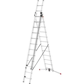Hailo S100 ProfiLOT 9312-507 hliník viacúčelový rebrík Max.prac. výška: 9 m strieborná, červená, čierna 29.2 kg; 9312-507