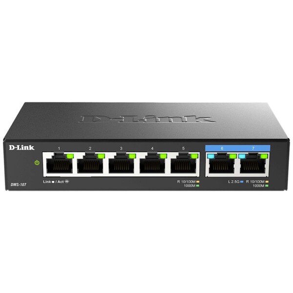 D-Link DMS-107/E ethernetový switch 5 + 2 porty; DMS-107/E - D-Link DMS-107E