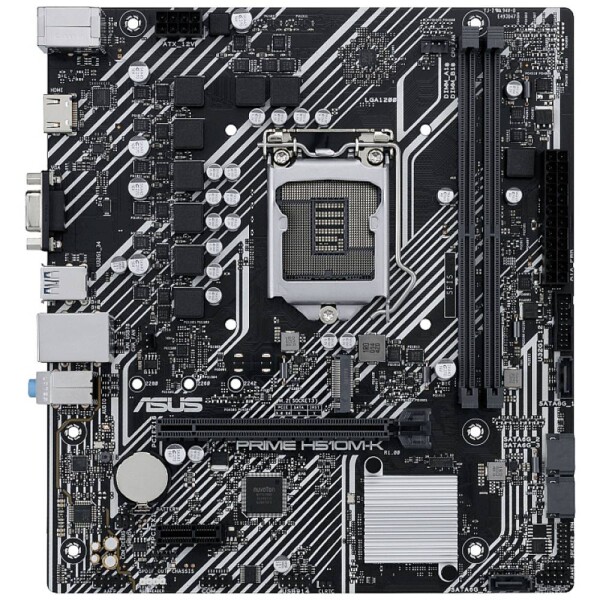 ASUS PRIME H510M-K / H510 / LGA 1200 / 2x DDR4 / 1x PCIEx16 / 1x GLAN / m-ATX (90MB17N0-M0EAY0)