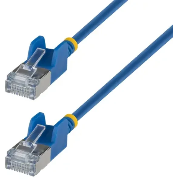 StarTech CAT6A Ultra Slim 1 m modrá / Sieťový kábel / RJ-45 konektory (N6APATSTP34BLS1M)