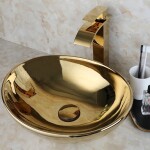 REA - Umývadlo na dosku Sofia Gold REA-U9015