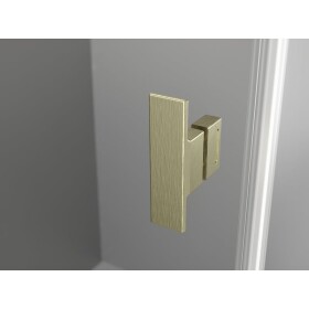 MEXEN/S - Mist T sprchovací kút dvere krídlové 90 x 90, transparent, zlato kartáčovaná 8A4T-090-090-55-00