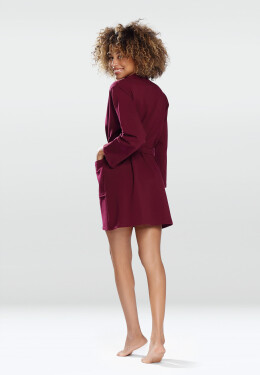 DKaren Housecoat Pola Maroon