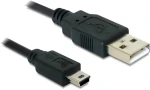 DeLock USB-A - Mini-USB B čierna / USB kábel / USB 2.0 / 480 Mb / s / 1m (82273)