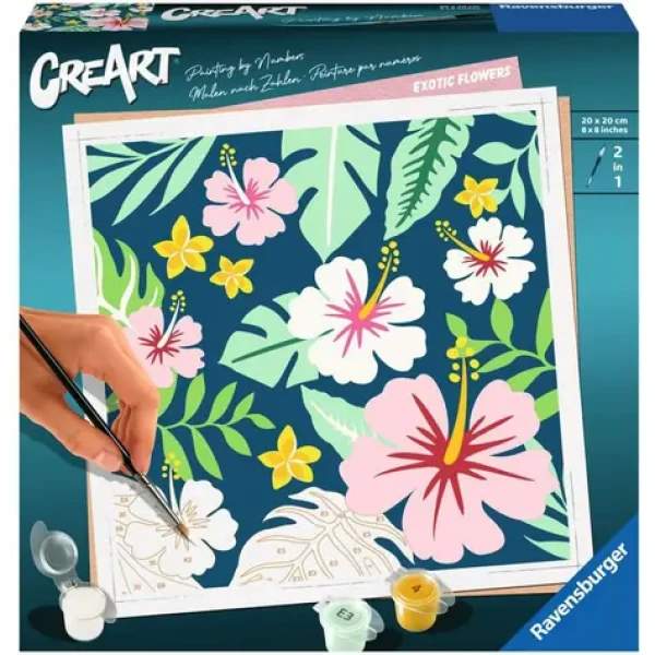Ravensburger CreArt Exotické rastliny - maľovanie podľa čísel
